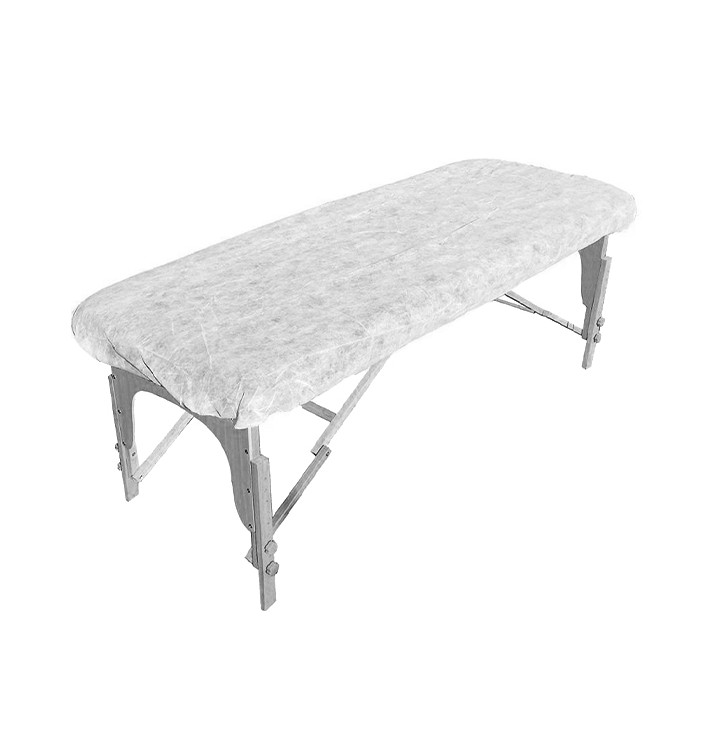 Lenzuola Regolabile in TNT di PP SMS 80x210cm Bianco (1 Pezzi)