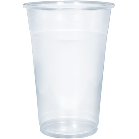 Bicchiere di Plastica PP Transparente 400ml Ø8,0cm (50 Pezzi)