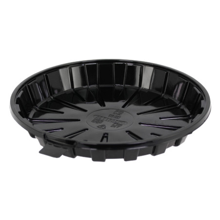 Contenitore di Plastica per Torta APET Nero Ø16cm (210 Pezzi)