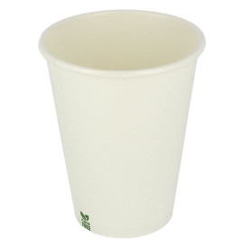 Bicchiere di Carta Senza Plastica 14 Oz/420ml Bianco Ø9cm (1.000 Pezzi)