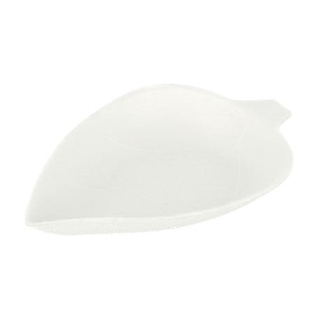 Mini Piatto Canna da Zucchero Foglia Bianco 9x6cm (600 Pezzi)