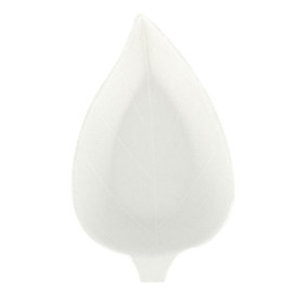 Mini Piatto Canna da Zucchero Foglia Bianco 9x6cm (600 Pezzi)