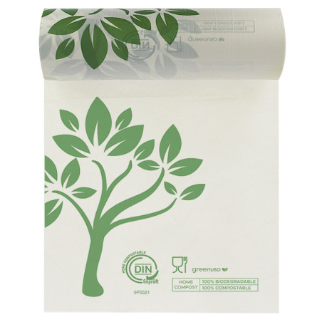 Rotoli Sacchetti senza manici Home Compost “Be Eco!” 25x37cm 12µm (3.000 Pezzi)