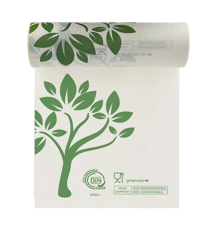 Rotoli Sacchetti senza manici Home Compost “Be Eco!” 30x40cm (500 Pezzi)