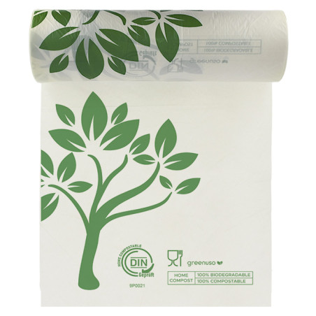 Rotoli Sacchetti senza manici Home Compost “Be Eco!” 30x40cm 12µm (3.000 Pezzi)