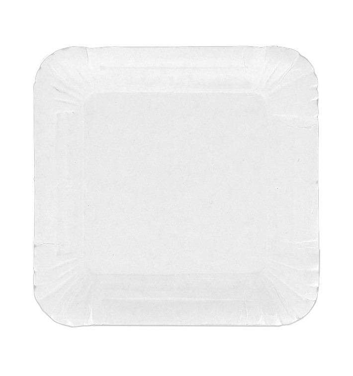 Vassoio di Cartone Quadrato Bianco 13x13 cm (1200 Pezzi)