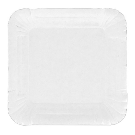 Vassoio di Cartone Quadrato Bianco 13x13 cm (400 Pezzi)