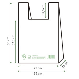 Sacchetto Canottiera Home Compost “Classic” 35x50cm (100 Pezzi)