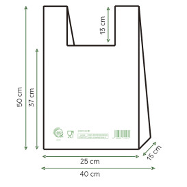 Sacchetto Canottiera Home Compost “Classic” 40x50cm (100 Pezzi)