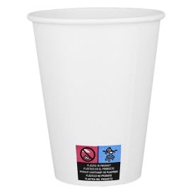 Bicchiere di Carta ECO 14Oz/420ml Bianco Ø9cm (50 Pezzi)