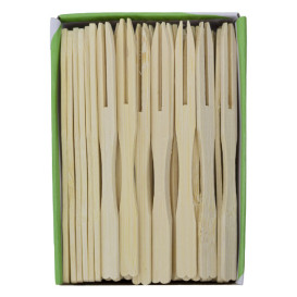 Mini Forchettina di Bambu patatine fritte 90mm (200 Pezzi)