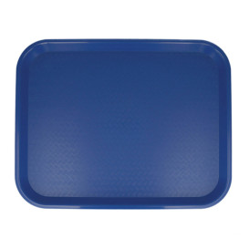 Vassoio Plastica Rigida Blu 35,5x45,3cm (12 Pezzi)