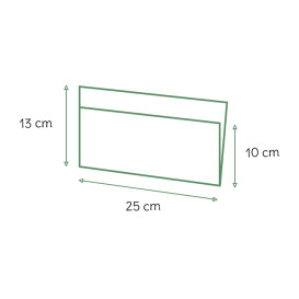 Sacchetto Carta Antigrasso Bianco 25x13/10cm (100 Pezzi)