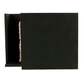  Portatovaglioli Cocktail Nero 13,5x13,5x10cm (12 Pezzi)