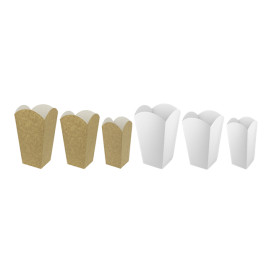 Scatola per Pop Corn Piccolo Kraft 45g 6,5x8,5x15cm (700 Pezzi)