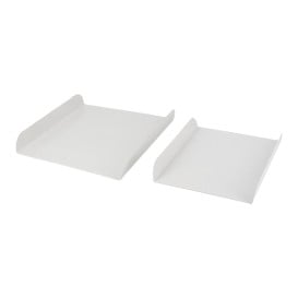 Vassoio di Carta Bianco per Gaufres 13,5x10cm (1500 Pezzi)