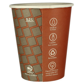 Bicchiere di Carta Eco Cupmatic 9Oz/280ml Ø8,0cm (1.000 Pezzi)