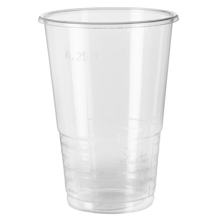 Bicchiere di Plastica Riutilizzabile PP Trasparente 330ml Ø7,9cm (50 Pezzi)