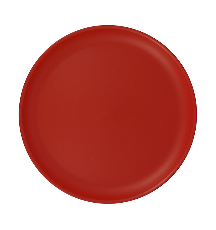 Piatto Riutilizzabile Durable PP Minerale Rosso Ø27,5cm (6 Pezzi)