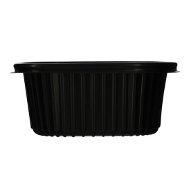 Contenitori Rettangolare PP Nero 450ml 142x111x60mm (80 Pezzi)