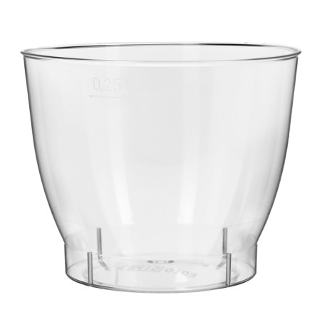 Bicchiere in Plastica PS Cristal Cool Cup 250ml (25 Pezzi)