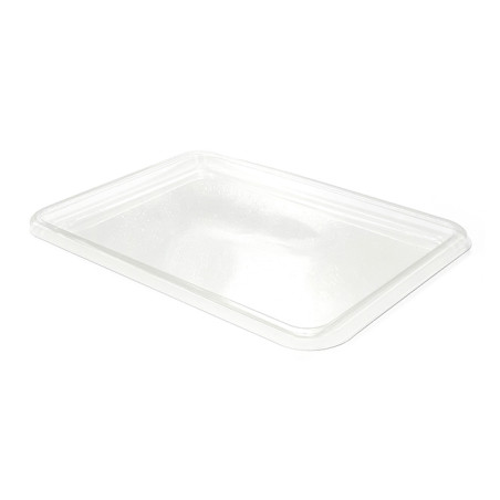 Vassoio Plastica RPET Trasparente 35x24cm (50 Pezzi)