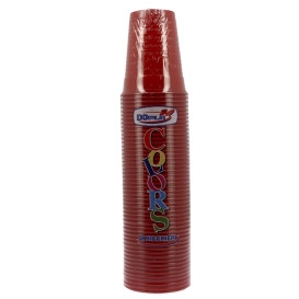 Bicchiere di Plastica PS Rosso 200ml Ø7cm (1.500 Pezzi)