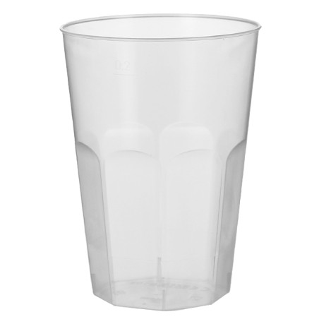 Bicchiere Riutilizzabile Infrangibile PP Deco Trasp. 200ml (25 Pezzi)