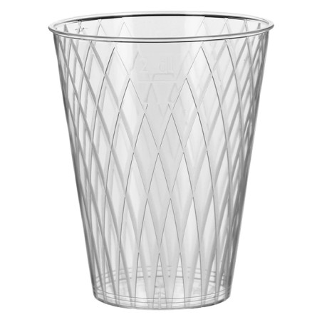 Bicchiere Riutilizzabile PS Cristal Rombi 200ml (50 Pezzi)