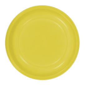 Piatto Fondo Riutilizzabile Economico PS Giallo Ø20,5cm (25 Pezzi)