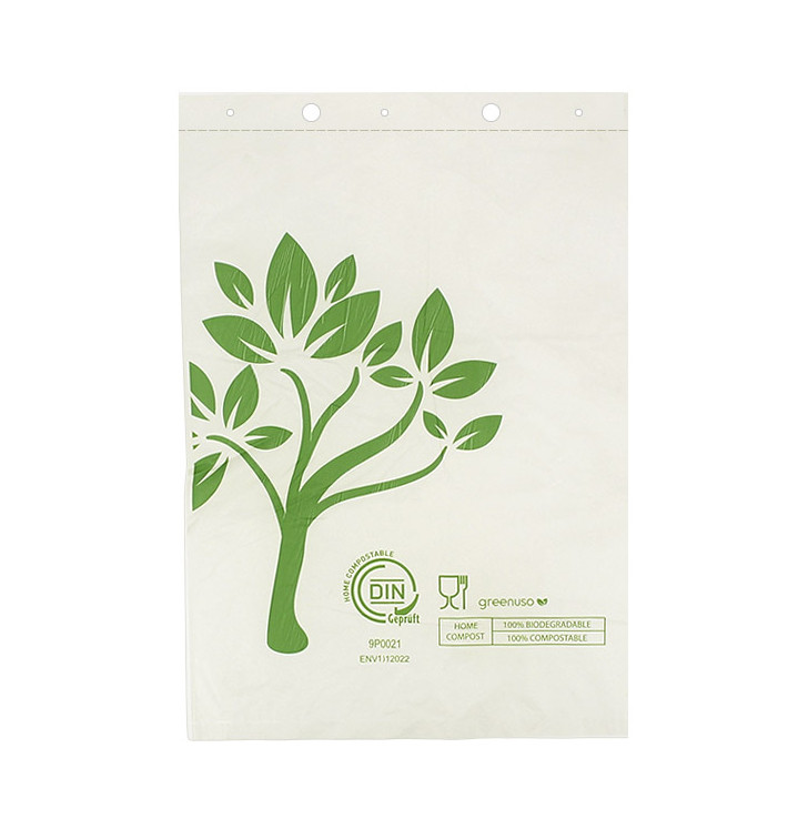 Sacchetti Mercato Block Home Compost “Be Eco!” 23x33cm (100 Pezzi)