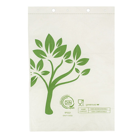 Sacchetti Mercato Block Home Compost “Be Eco!” 23x33cm 12µm (100 Pezzi)