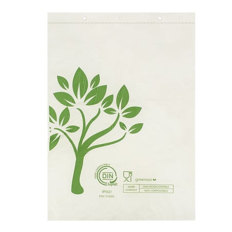 Sacchetti Mercato Block Home Compost “Be Eco!” 30x40cm 12µm (100 Pezzi)