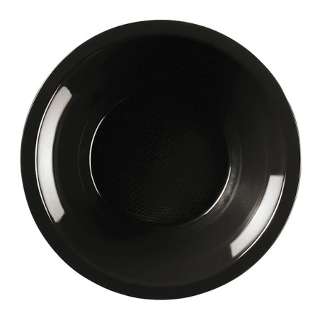 Piatto Duro Riutilizzabile Fondo Nero "Round" PP Ø19,5cm (600 Pezzi)