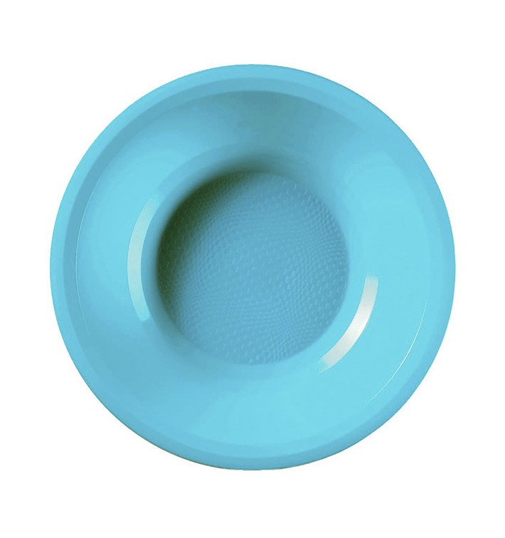 Piatto di Plastica Fondo Turchese Round PP Ø195mm (600 Pezzi)