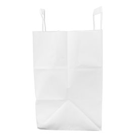 Buste Shopper in Carta Bianca 70g/m² 26+18x26cm (250 Pezzi)