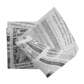 Sacchetto di Carta Antigrasso "News" 15x16cm (250 Pezzi)
