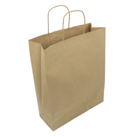 Buste Shopper in Carta 100g/m² 32+12x40cm (250 Pezzi)