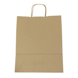 Buste Shopper in Carta 100g/m² 32+12x40cm (250 Pezzi)