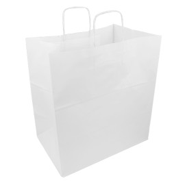 Buste Shopper in Carta Kraft 120g/m² 36+24x39cm (200 Pezzi)