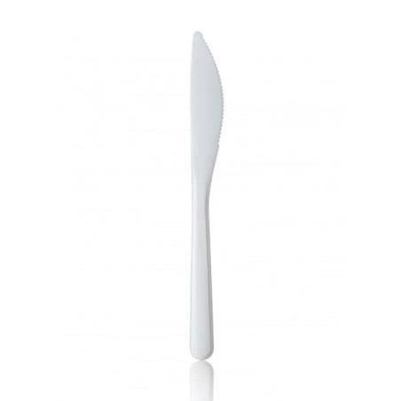 Coltello di Plastica Premium Bianco 185 mm (1.000 Pezzi)