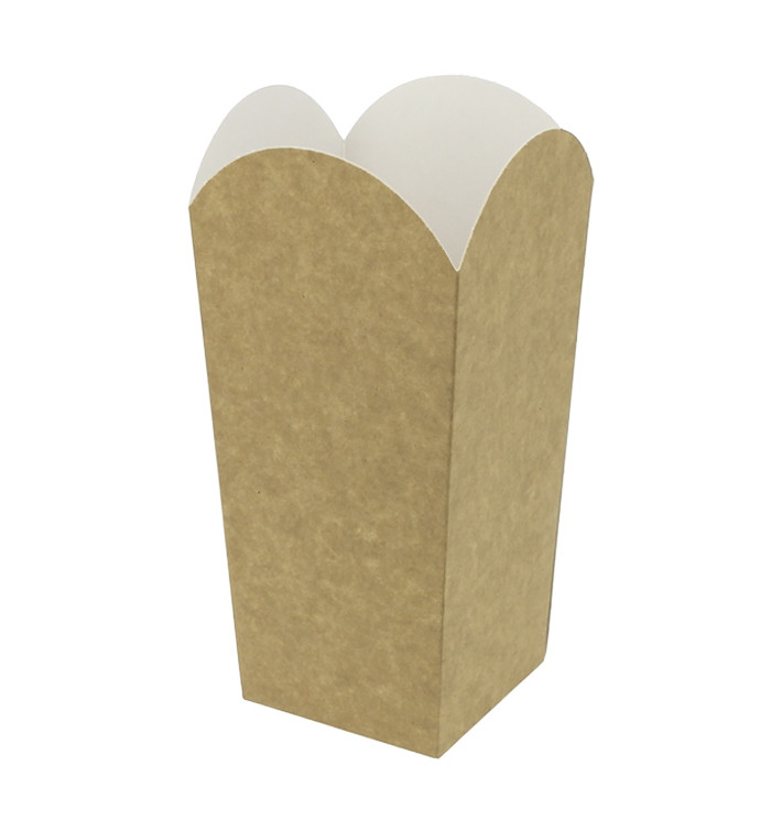 Scatola per Pop Corn Piccolo Kraft 45g 6,5x8,5x15cm (700 Pezzi)