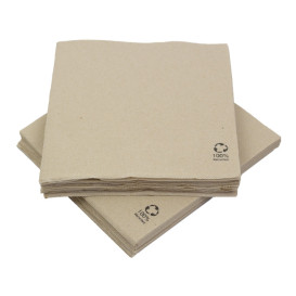 Tovagliolo di Carta Kraft 2V Punta-Punta 33x33cm (1.350 Pezzi)