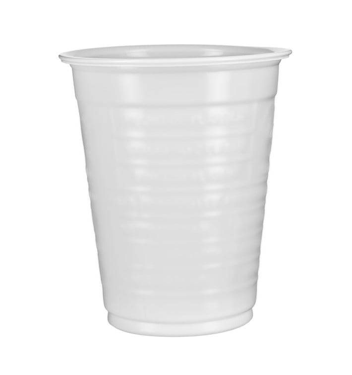 Bicchiere di Plastica PS Bianco 200ml Ø7,0cm (3.000 Pezzi)