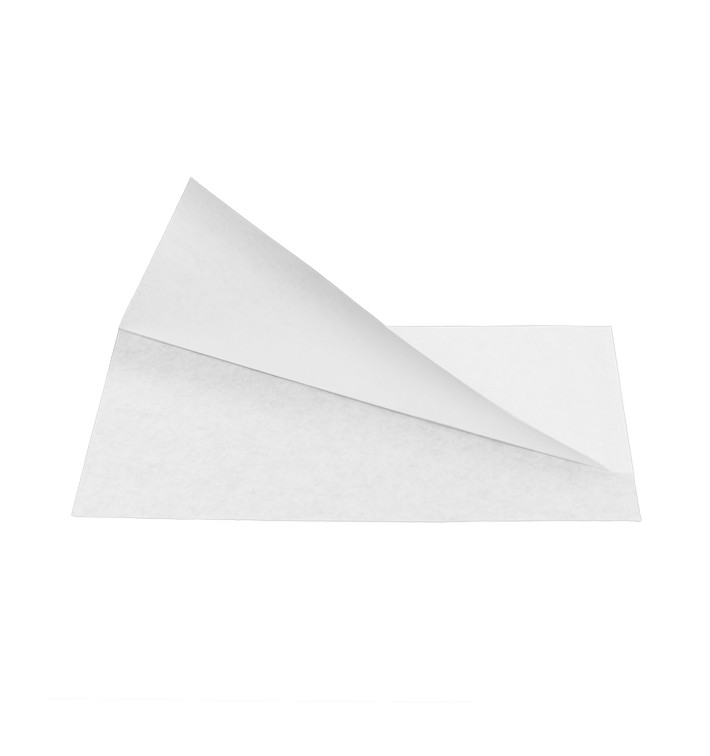 Sacchetto Carta Antigrasso Bianco 25x13/10cm (100 Pezzi)