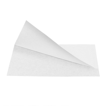 Sacchetto Carta Antigrasso Bianco 25x13/10cm (100 Pezzi)