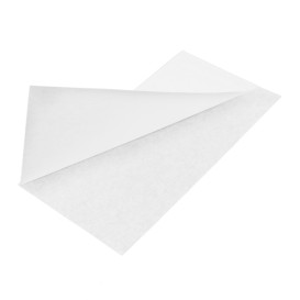 Sacchetto Carta Antigrasso Bianco 25x13/10cm (100 Pezzi)