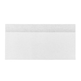 Sacchetto Carta Antigrasso Bianco 25x13/10cm (100 Pezzi)