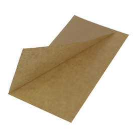 Sacchetto Carta Antigrasso Naturale 25x13/10cm (100 Pezzi)