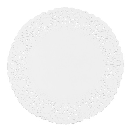 Centrino di Carta Traforato Bianco Ø18cm (2000 Pezzi)